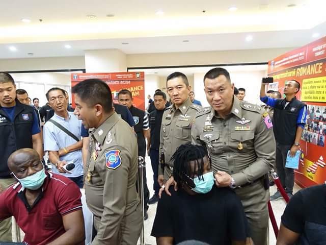 8 Nigerian men arrested for online romance scam in Thailand (Photos)