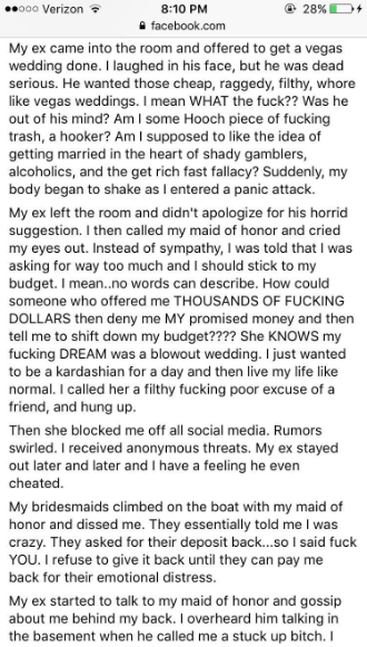 Bride disowns family and cancels her wedding 4 days before; her reason will shock readers