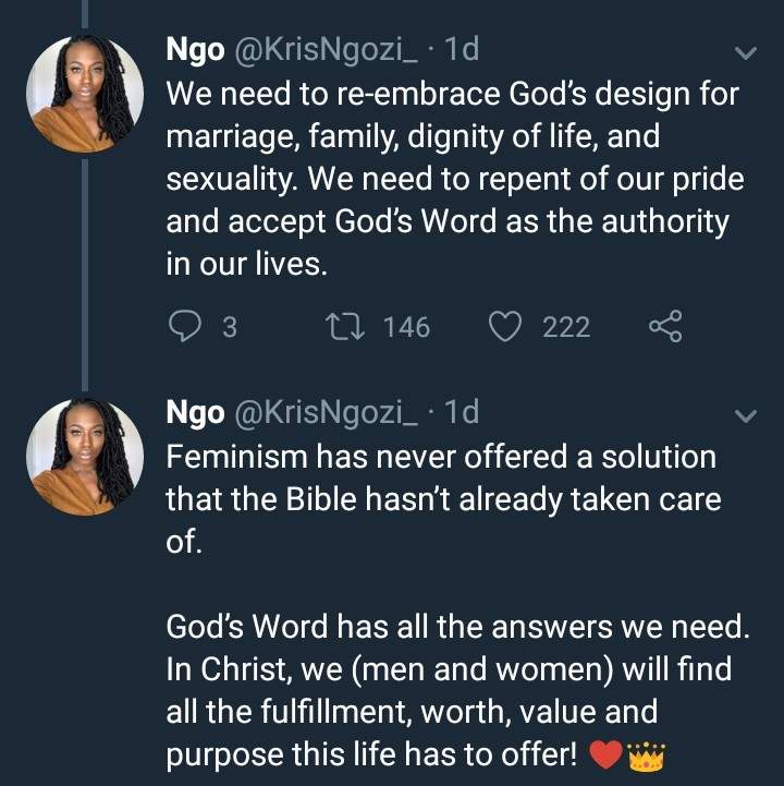 Lady writes about Feminists, God and Marriage; Says feminism has rejected God