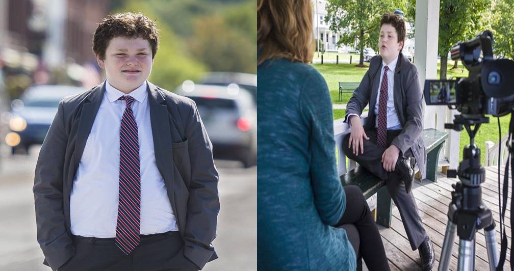 14-year-old boy running for Governor of Vermont, United States (Photos)