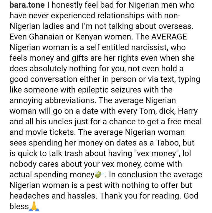 'I Feel Bad For Men Who Have Never Date Non-Nigerian Ladies' - Man