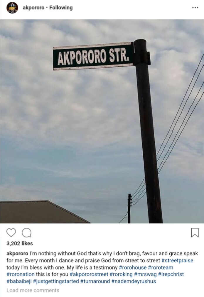 Akpororo Gets A Street Named After Him In Lagos (Photo)