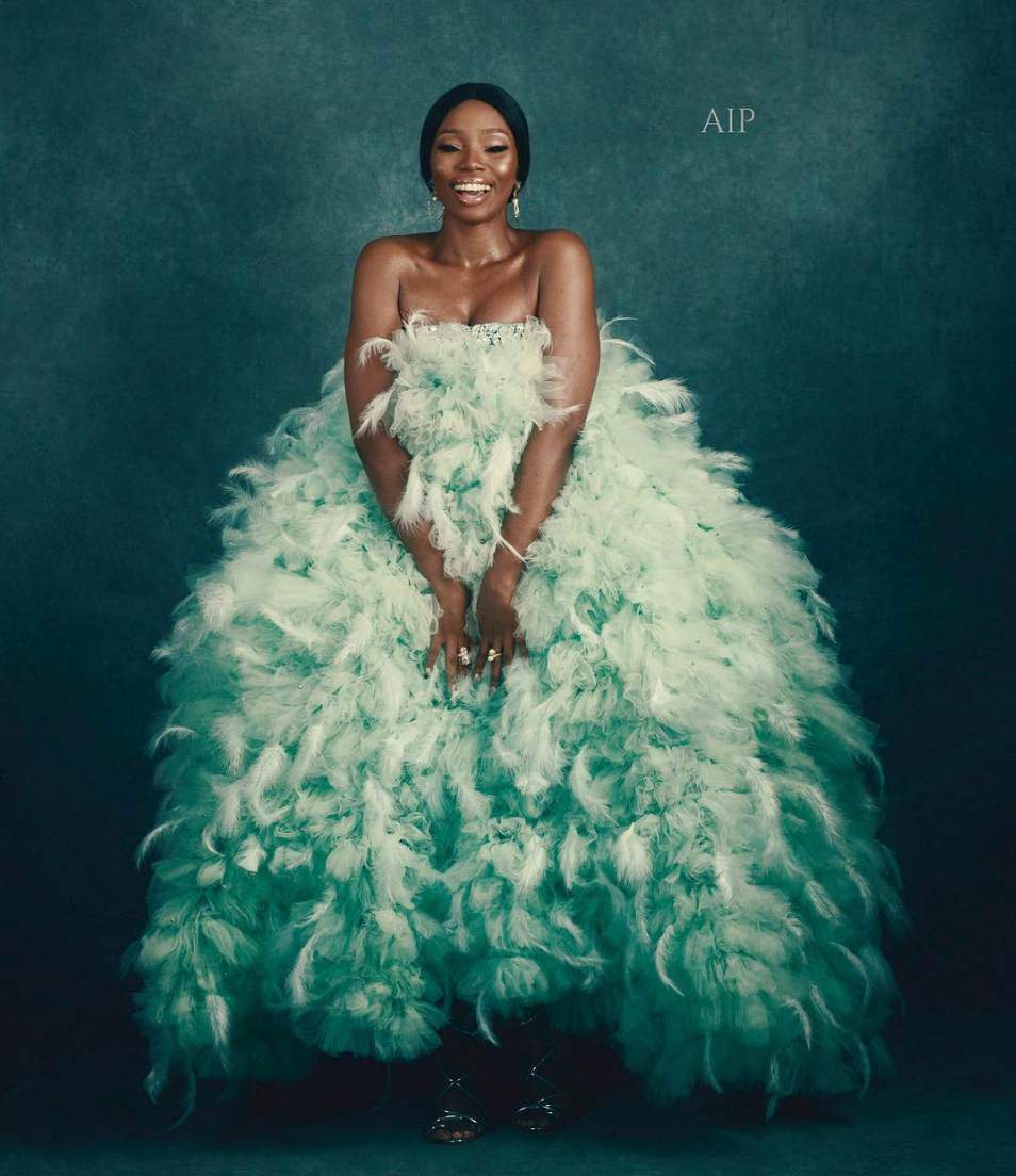 Bambam reveals why she wore talked about feather dress at AMVCA
