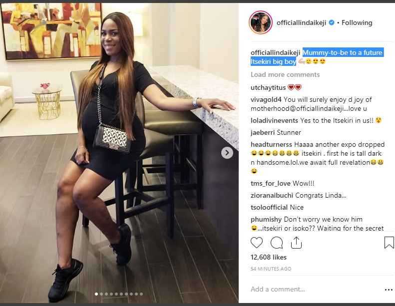 Linda Ikeji teases fans with bits and pieces of her baby daddy's identity