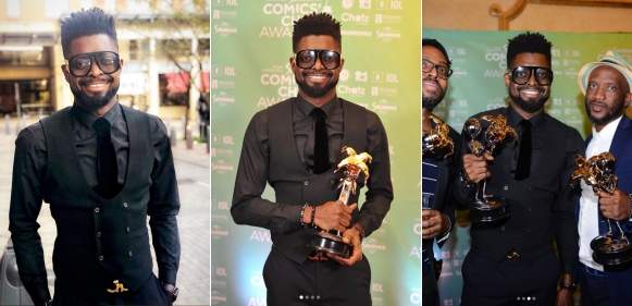 Basketmouth Wins 2nd Consecutive Savanna Pan-African Comic of The Year Award