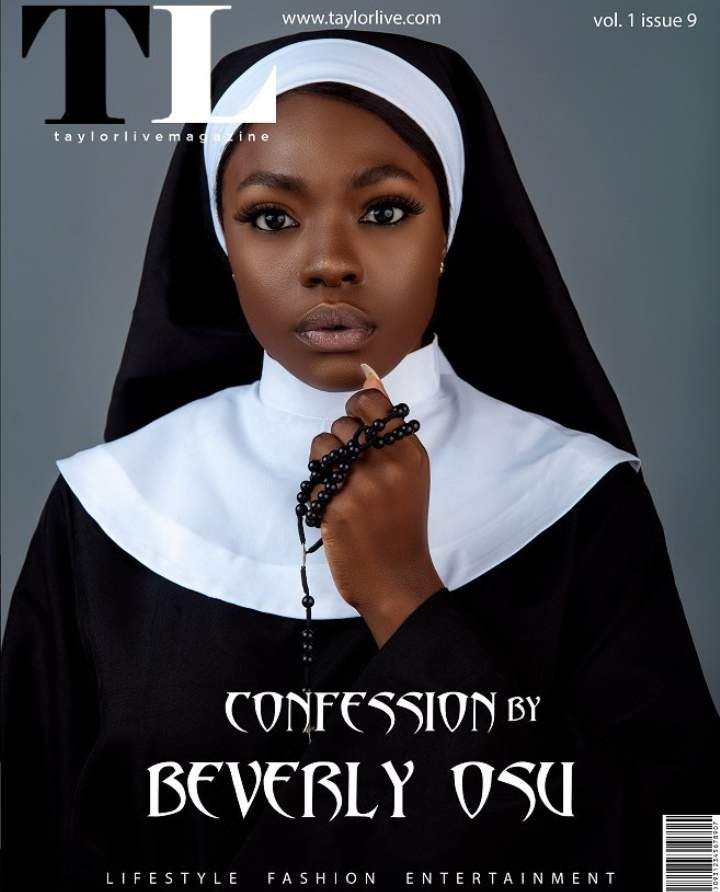 Beverly Osu Covers Latest Edition Of Taylor Live Magazine In Racy And Controversial Nun Habits (Photos)