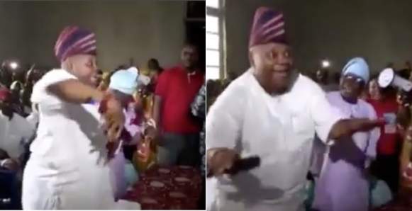 Senator Adeleke Thrills Crowd With Exciting Dance Steps Again (Video)