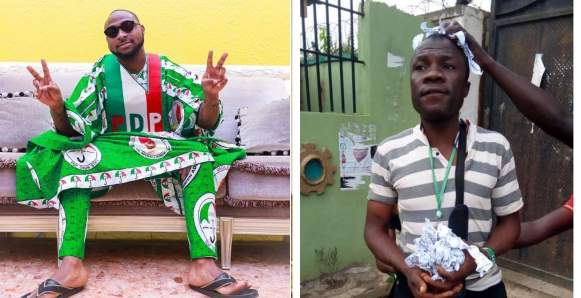 Osun Election: Davido reacts to INEC official caught tampering with result in Ayedaade LGA