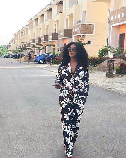 Here are Nigerian female celebrities with beautiful mansions you didn't know