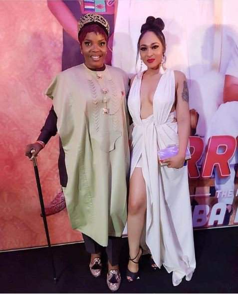 Rosy Meurer Goes Totally Braless For 'Merry Men' Premiere In Abuja