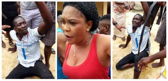 Thief caught as he caresses sleeping woman after breaking into her home to steal her phone (photos)