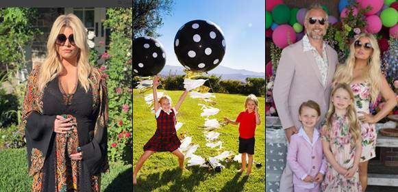 Jessica Simpson shares photos of her kids to announce her pregnancy
