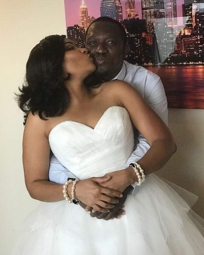 Doris Simeon weds popular movie director Taiwo Oduala in America (Photos)