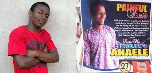 Student of Federal Polytechnic Nekede allegedly poisoned to death (Photos)