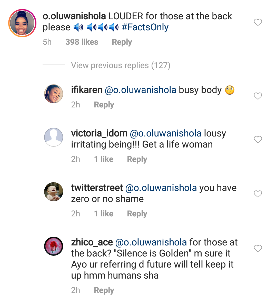 Wizkid's first babymama, Shola Ogudu shades him on Davido's post