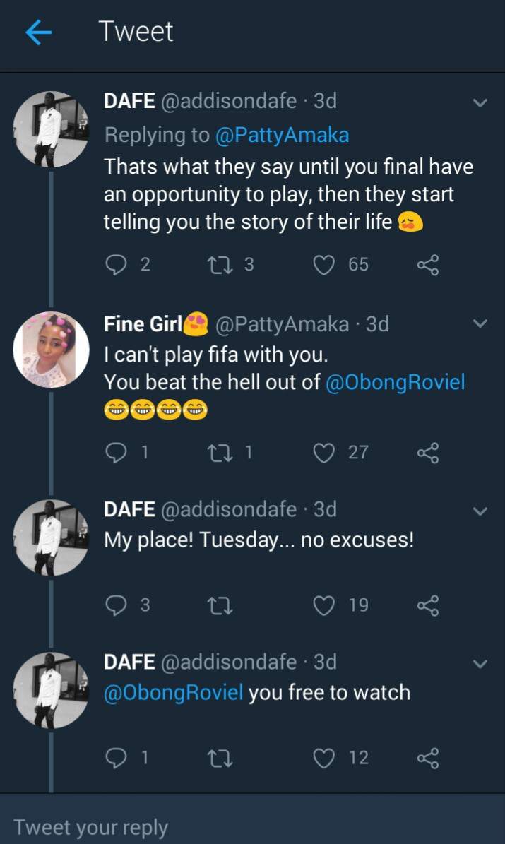 'I can't date a guy who can't play Fifa' - Nigerian Lady Says