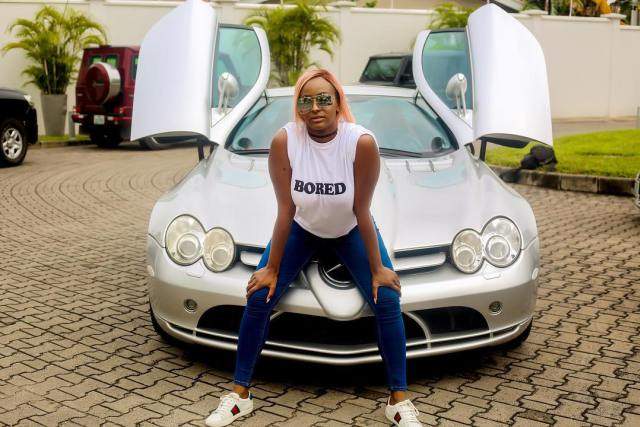 Femi Otedola reacts after his daughter took his N250 million car for a spin (video)