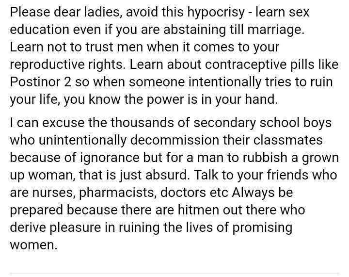 Nigerian man exposes plot by some men to destroy women's future