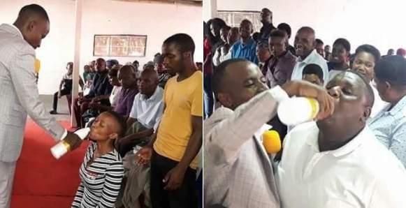 'They were drinking the blood of Jesus' - Pastor who gave members JIK bleach to drink defends his action