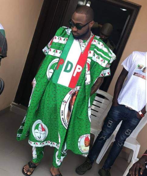 Davido is flouting NYSC rules by wearing PDP uniforms - Wale Gates