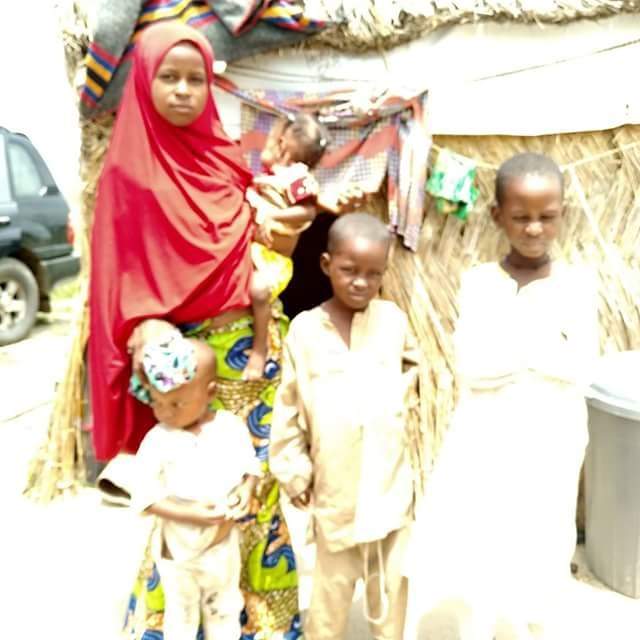 Sad story of a 12-year-old orphan girl left to care for 4 children after the death of her elder sister in Borno