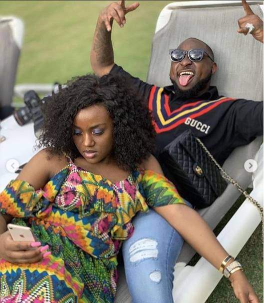 Checkout these adorable photos of Davido and his boo Chioma lounging together