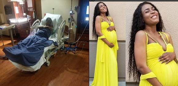 Popular blogger Linda Ikeji welcomes a new born baby boy