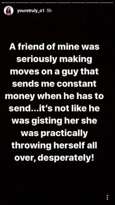 Nigerian Lady Reveals How Her Friend Attempted To Snatch Her Benefactor With Nud£ Pictures