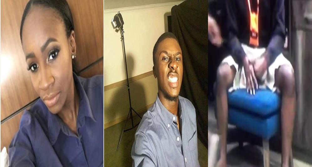 BBNaija housemate, Lolu quickly covers his erection after Anto stands up from his lap (Video)