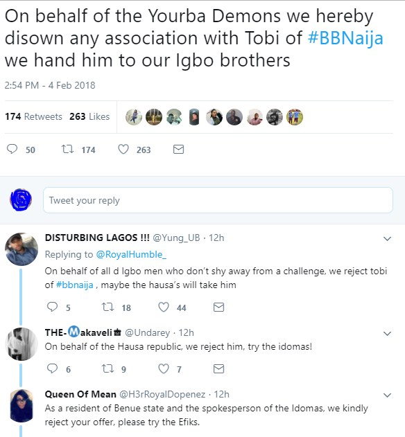 #BBNaija: Housemate Tobi Wins Head Of House Challenge Again, Picks Cee-C To Enjoy The Luxuries With Him