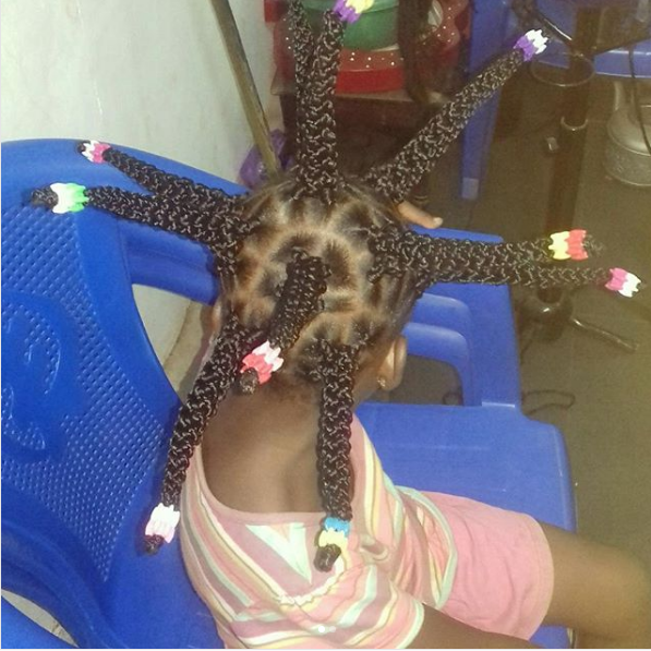 Checkout The Braids On This Little Girl