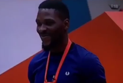 #BBNaija: Housemate Tobi Wins Head Of House Challenge Again, Picks Cee-C To Enjoy The Luxuries With Him