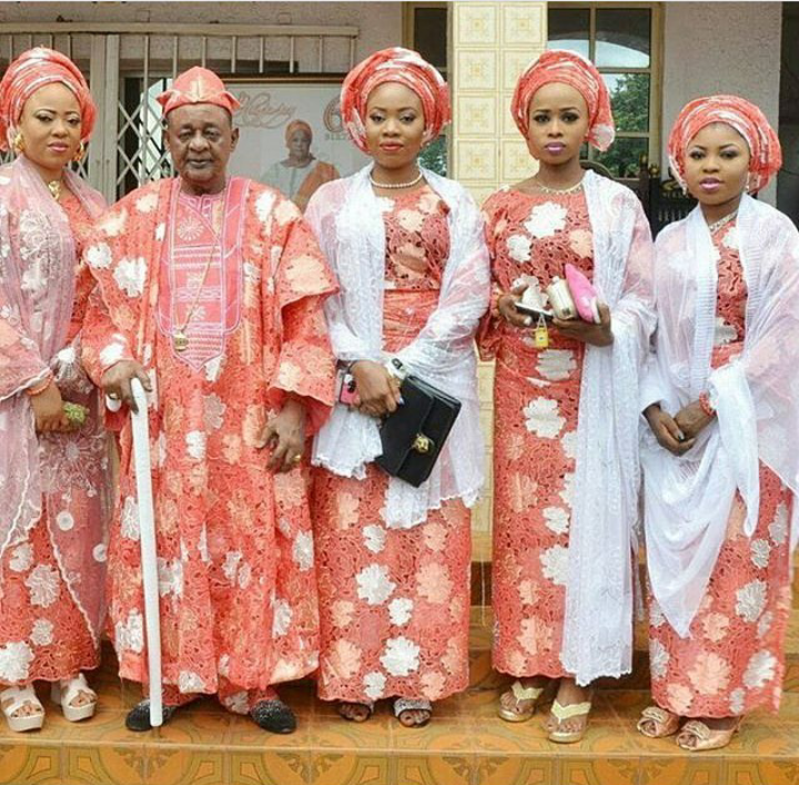 Alafin of Oyo welcomes a set of twins with one of his young wives (Photos)