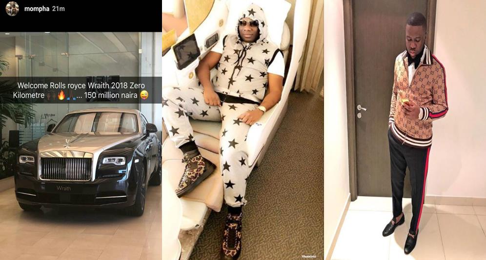 Hushpuppi replies Mompha after shade over his N150million 2018 Rolls Royce Wraith