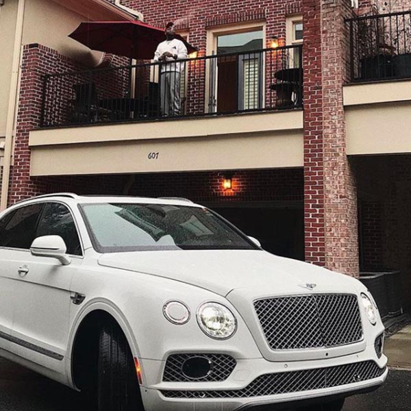 'Life Na Jeje'- Davido Says as He Smokes While Posing With his N130m Bentley in Atlanta