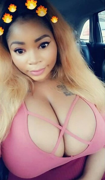 Newly married Lagos socialite, Roman Goddess, Shows off Her Boobs in New Photos