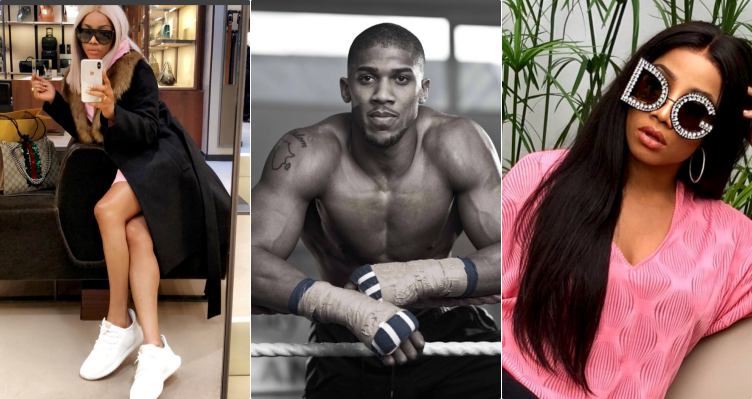 Toke Makinwa calls out Anthony Joshua over niece/son comments.