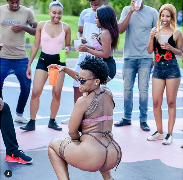 South African Dancer, Zodwa Wabantu Goes Nude On The Set Of New Music Video