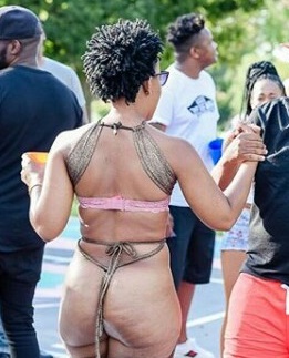 South African Dancer, Zodwa Wabantu Goes Nude On The Set Of New Music Video