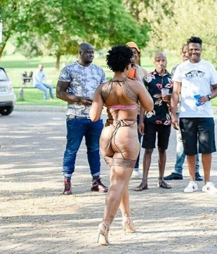 South African Dancer, Zodwa Wabantu Goes Nude On The Set Of New Music Video