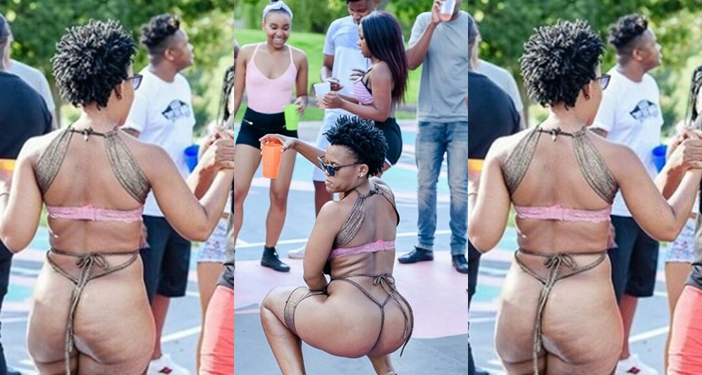 South African Dancer, Zodwa Wabantu Goes Nude On The Set Of New Music Video