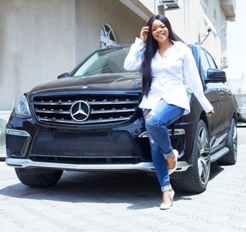 Laura Ikeji Acquires Brand New Mercedes Benz SUV To Celebrate Birthday