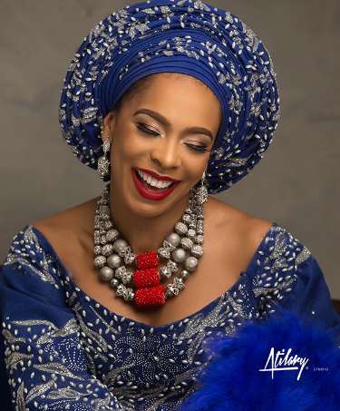 Tboss Is All Shades Of Stunning In Aso-Oke Attire (Photos)