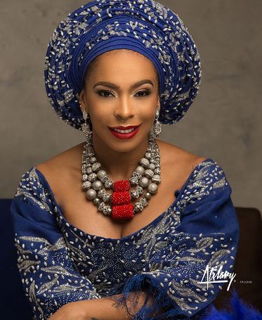 Tboss Is All Shades Of Stunning In Aso-Oke Attire (Photos)