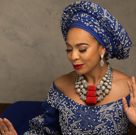 Tboss Is All Shades Of Stunning In Aso-Oke Attire (Photos)