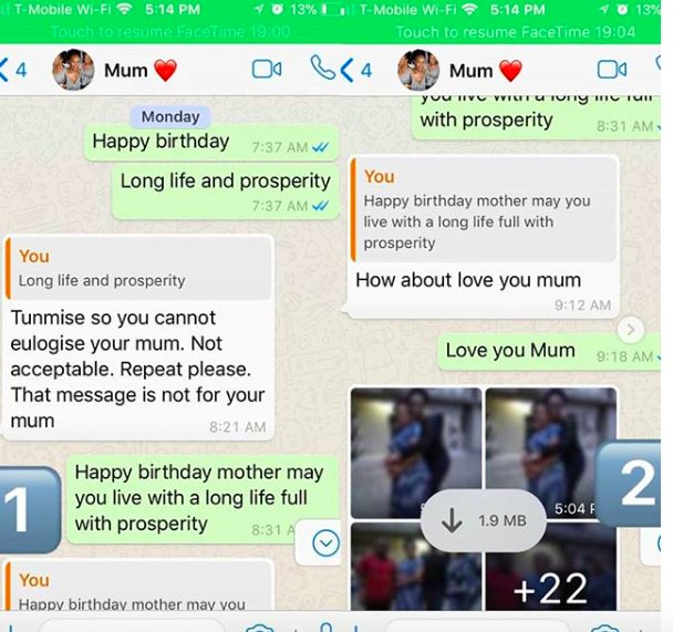 Funny Conversation Between A Mother And Her Son On Her Birthday