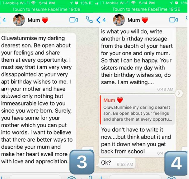 Funny Conversation Between A Mother And Her Son On Her Birthday