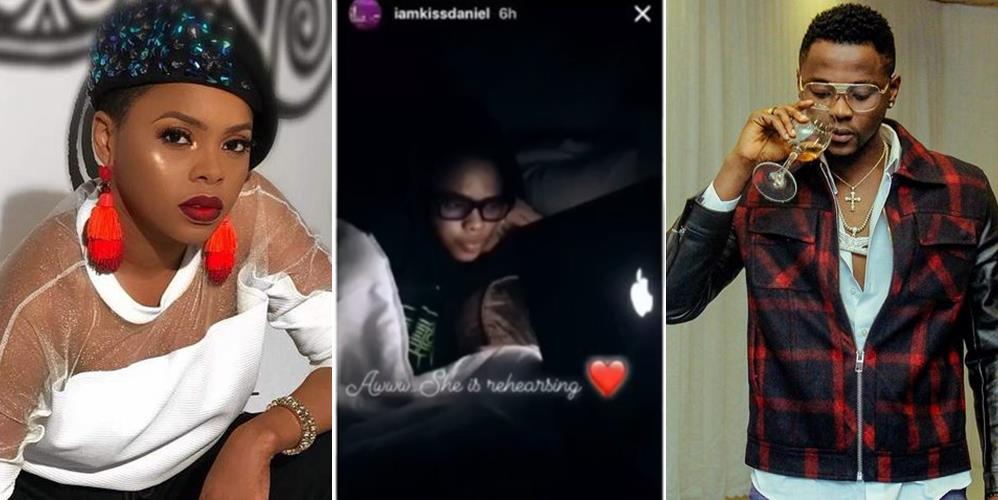 Kiss Daniel and and his girlfriend Chidinma get matching tattoos (Photos + Video)