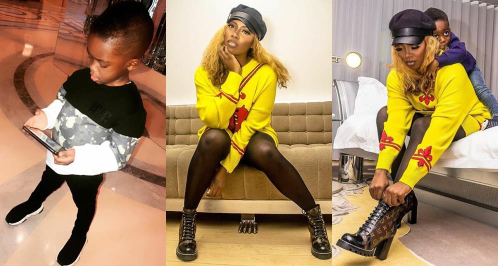 Tiwa Savage Reveals What Her Son, Jamil Does Whenever She Wants To Go Out (Photos)