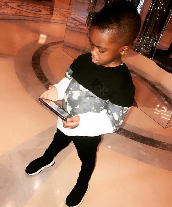 Tiwa Savage Reveals What Her Son, Jamil Does Whenever She Wants To Go Out (Photos)